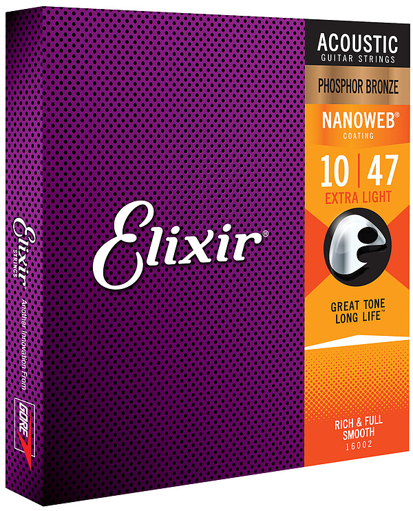 Elixir Westerngitarre Saiten Satz extra light Phosphor Bronze 010-047