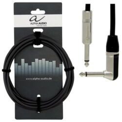 Alpha Audio Instrumentenkabel klinke 3m 90 Grad
